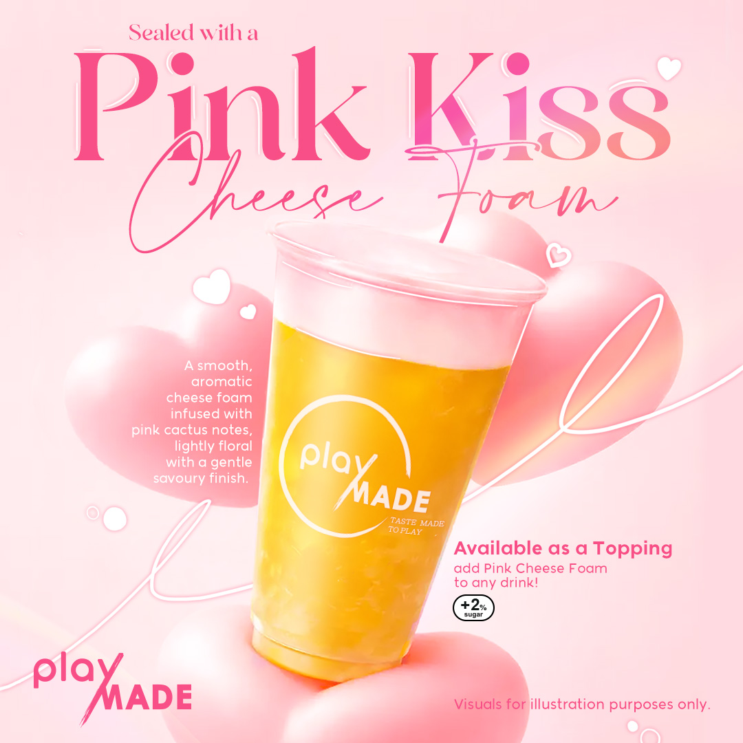 PlayMade x Pink Kiss Cheese Foam